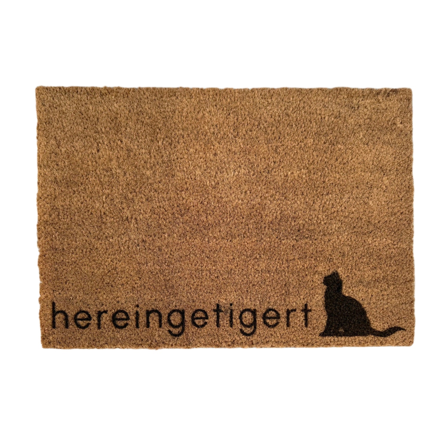 Fußmatte "hereingetigert"